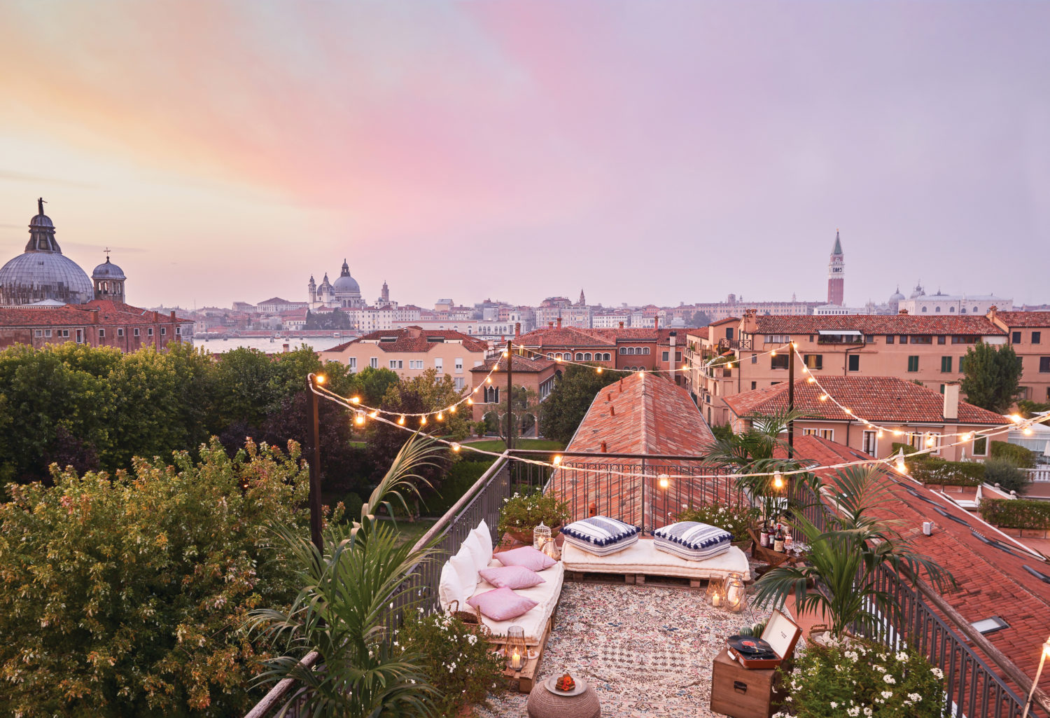 VENICE, ITALY -9 APR 2019- View of the Belmond Hotel Cipriani, a