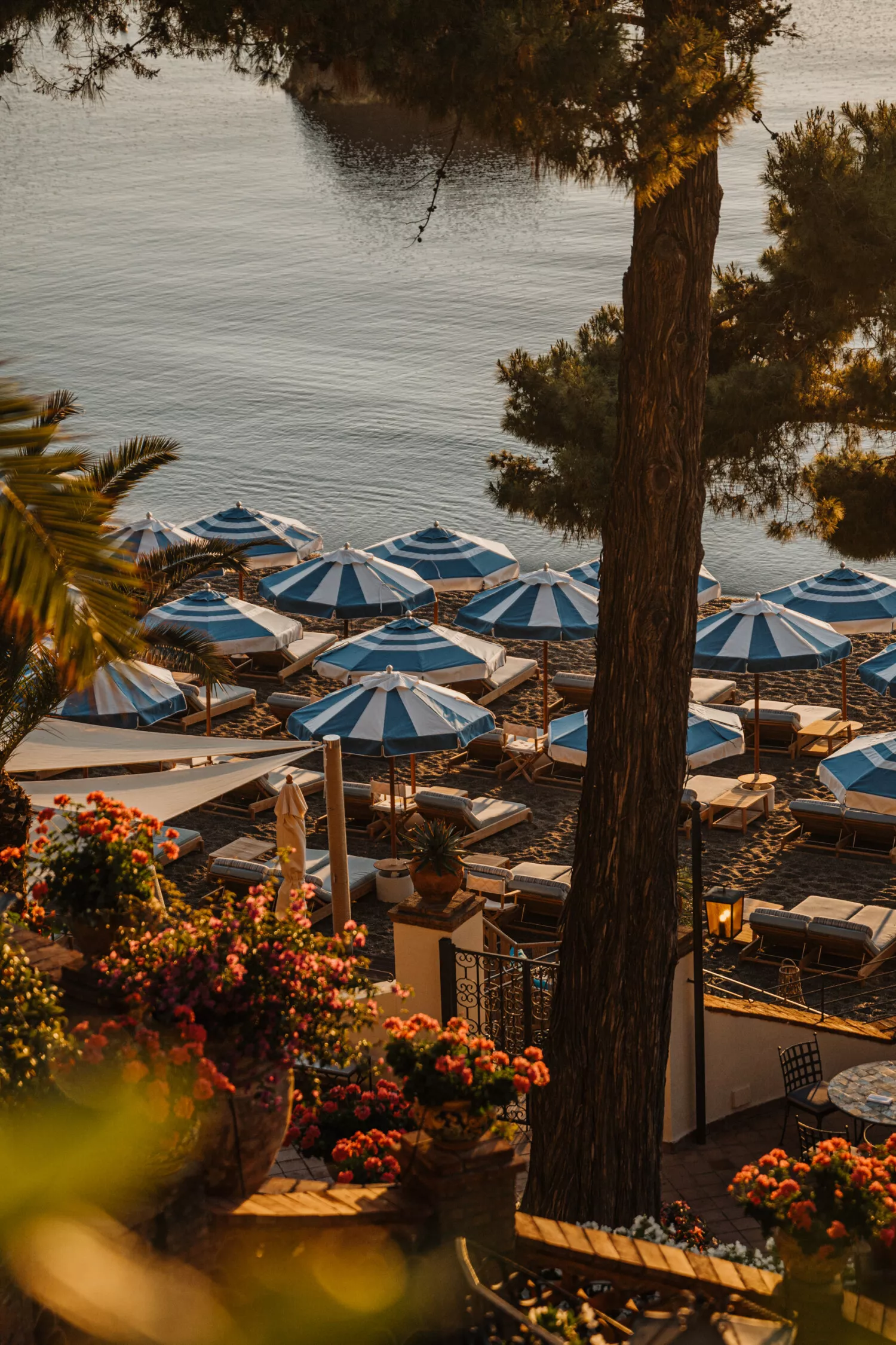 Striped umbrellas at Lido Villeggiatura-jpg